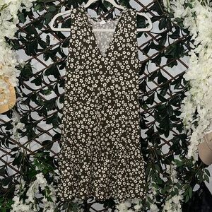 GAP Black and White Floral Mini Dress